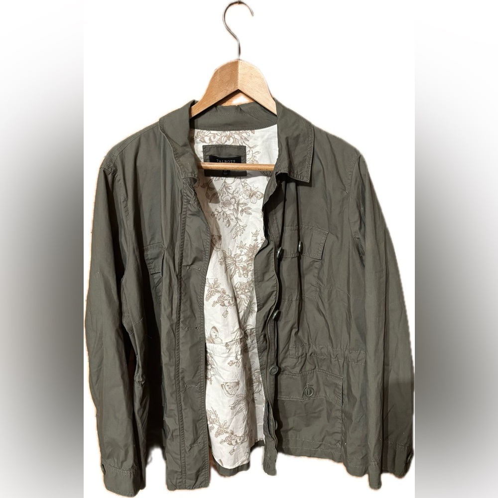 TALBOTS Olive Light Jacket